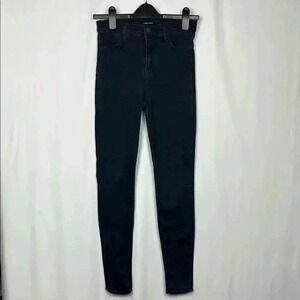 J Brand Womens Jeans Dark Wash 27 High Rise Skinny Straight Leg Maria Bluebird